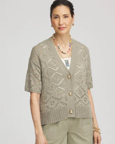 Chico's Short Button-down Cardigan