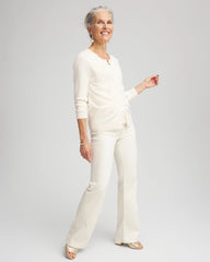 Chico's Embellished Crewneck Cardigan