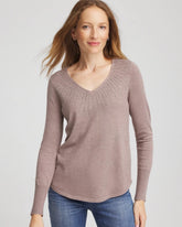 Chico's Ella Embellished V-Neck Sweater