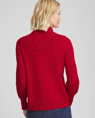 Chico's Button Envelope Neck Sweater