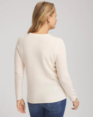 Chico's Crewneck Cashmere Pullover Sweater