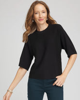 Chico's Dolman Sleeve Crew Neck Pullover Sweater
