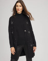 Chico's Rhinestone Embellished Cardigan