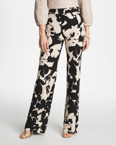 Chico's Shadow Blossom Matte Jersey Pants