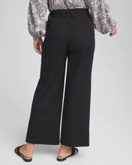 Chico's Belted Twill Utility Cropped Pants