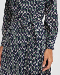 Chico's Chain Print Maxi Shirtdress