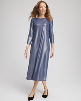 Chico's Foiled Jersey Knit Maxi Dress