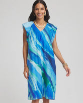 Chico's Cotton-Silk Voile Popover Dress