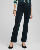 Chico's Velveteen Pull-On Flared Jeans