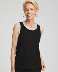 Chico's Zenergy® Luxe Metallic Trim Tank