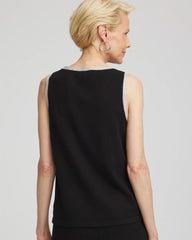 Chico's Zenergy® Luxe Metallic Trim Tank