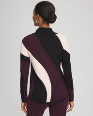 Chico's Zenergy® Luxe Intarsia Cowlneck Top