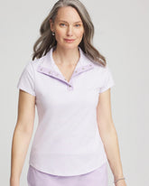 Chico's Zenergy® Striped UPF Short-Sleeve Top