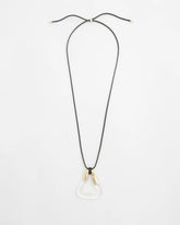 Chico's Adjustable Lucite Pendant Necklace