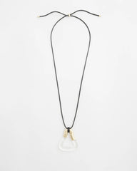 Chico's Adjustable Lucite Pendant Necklace