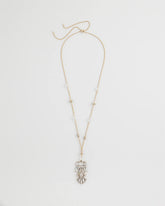 Chico's Adjustable Opalescent Pendant Necklace