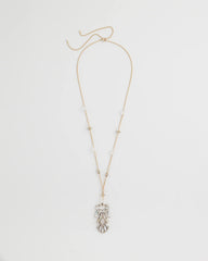 Chico's Adjustable Opalescent Pendant Necklace