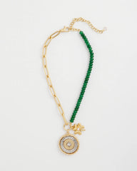 Chico's Short Clover Pendant Necklace