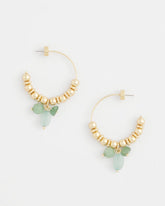 Chico's No Droop® Gem Beaded Hoop Earrings