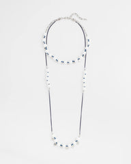 Chico's Convertible White Stone Necklace