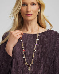 Chico's Adjustable Charm Necklace