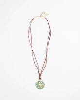 Chico's Sundial Medallion Pendant