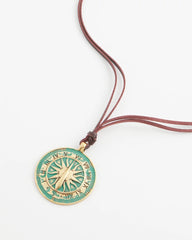 Chico's Sundial Medallion Pendant