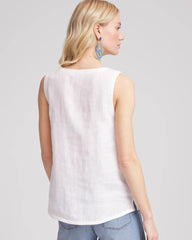 Chico's Sleeveless Linen Tank Top