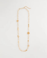 Chico's Flower Long Single-Strand Necklace
