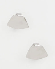 Chico's Silver Fan Clip On Earrings
