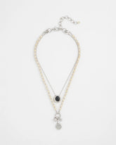 Chico's Short Double Strand Pendant
