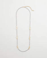 Chico's Mixed Metal Link Long Necklace