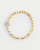 Chico's Gold Heart Stretch Bracelet