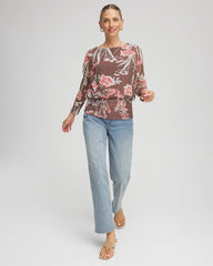 Chico's Textured Banded-Hem Top