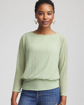 Chico's Touch of Cool™ Textured Banded-Hem Top