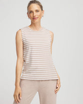 Chico's Zenergy® UPF Sleeveless Metallic-Striped Tank