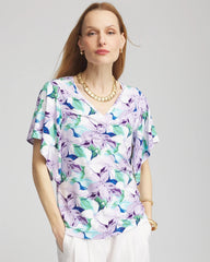 Chico's Touch of Cool™ Lily Handkerchief-Sleeve V-Neck Tee