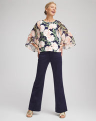 Chico's Georgette Angel-Sleeved Top