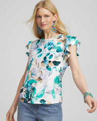Chico's Touch of Cool™ Flutter Sleeve Tee