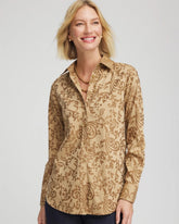 Chico's No Iron™ Jacquard Scrolls Shirt