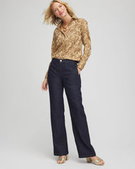 Chico's No Iron™ Jacquard Scrolls Shirt