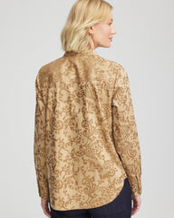 Chico's No Iron™ Jacquard Scrolls Shirt