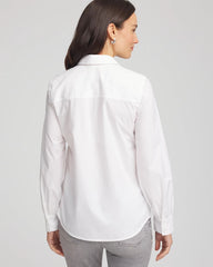 Chico's Jeweled Poplin Shirt