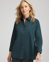 Chico's Rhinestone Embellished Poplin Tunic
