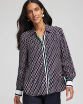 Chico's Faux Silk Twill Shirt