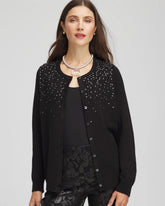 Chico's Ombré Rhinestone Cardigan