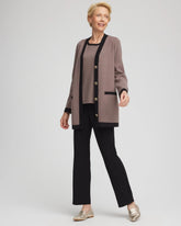 Chico's Travelers™ Tipped Button-Down Cardigan