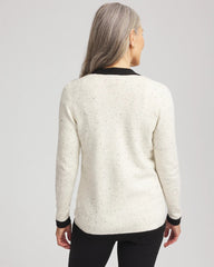 Chico's Tipped Lady Jacket Cardigan