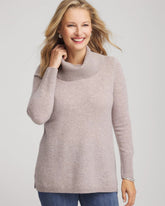Chico's Cowlneck Cashmere Pullover Tunic