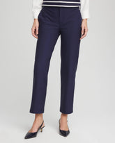 Chico's Cotton Straight Ankle Trousers